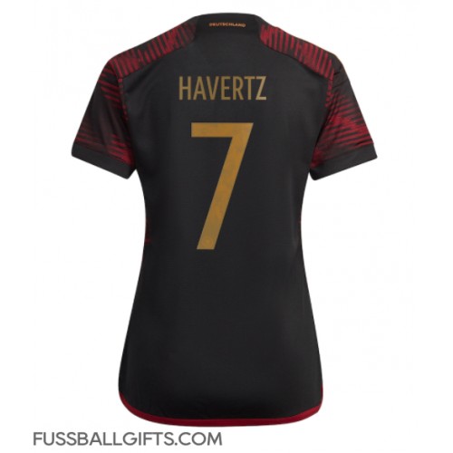 Deutschland Kai Havertz #7 Fußballbekleidung Auswärtstrikot Damen WM 2022 Kurzarm